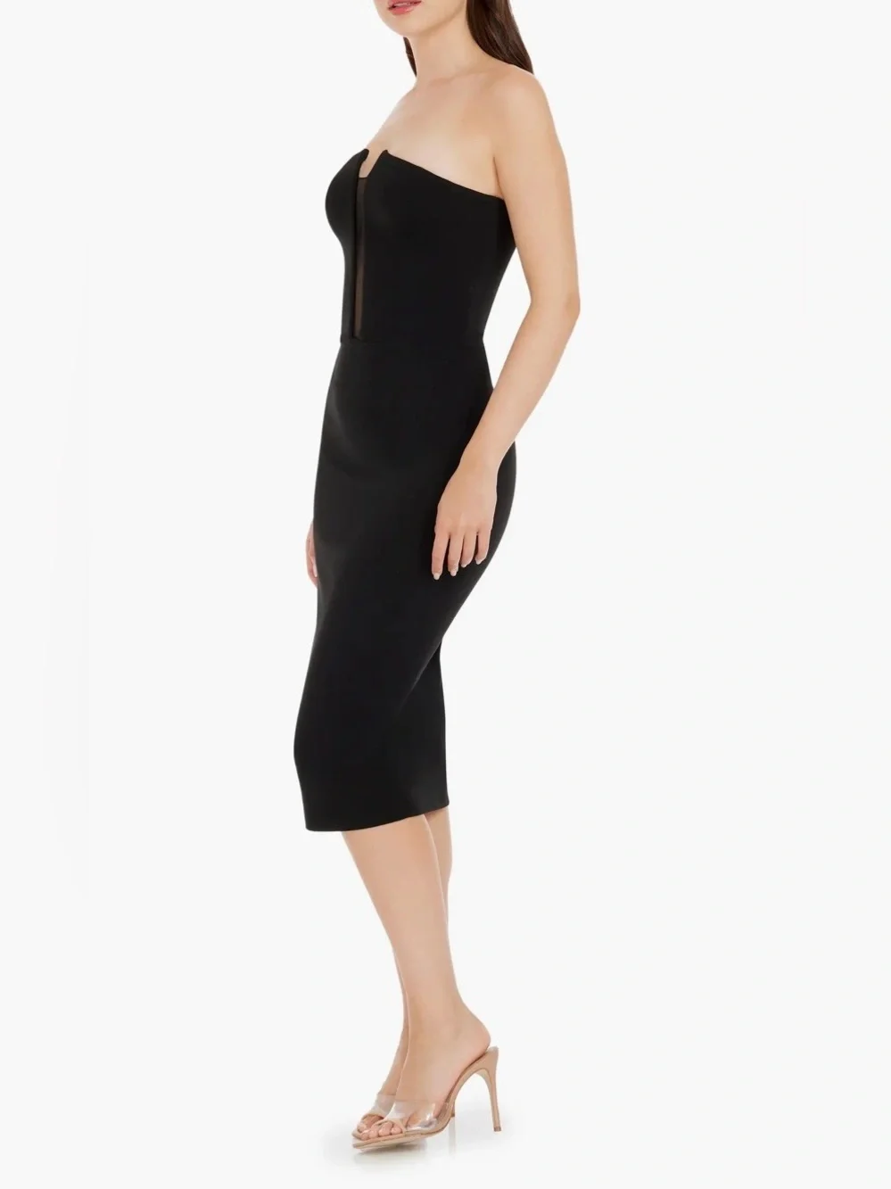 NWF $168 Dress the Population Erica Strapless Cocktail Sheath Dress XXS